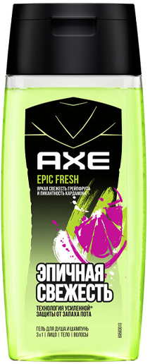 Гель для душа и шампунь Axe Epic Fresh 3в1 100 мл