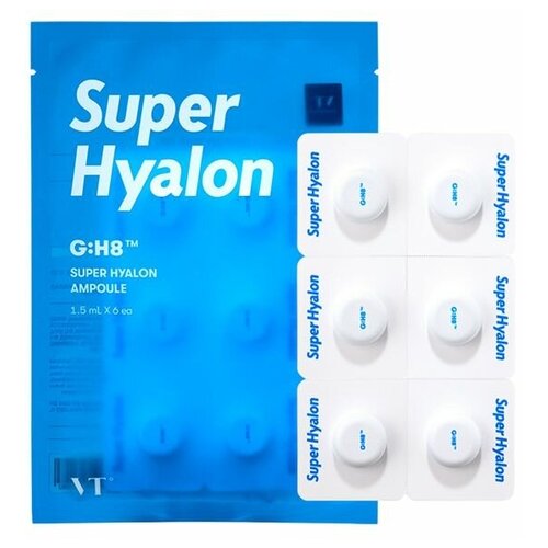 Интенсивно увлажняющая в капсулах VT Cosmetics Super Hyalon Ampoule (1,5 мл х 6 шт.)