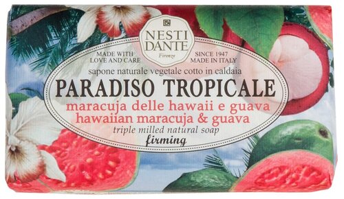 Nesti Dante Мыло кусковое Paradiso Tropicale Hawaiian Maracuja and Guava маракуйя, 250 г