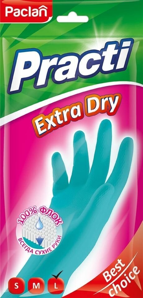 Перчатки Paclan Practi Extra Dry размер L х1шт