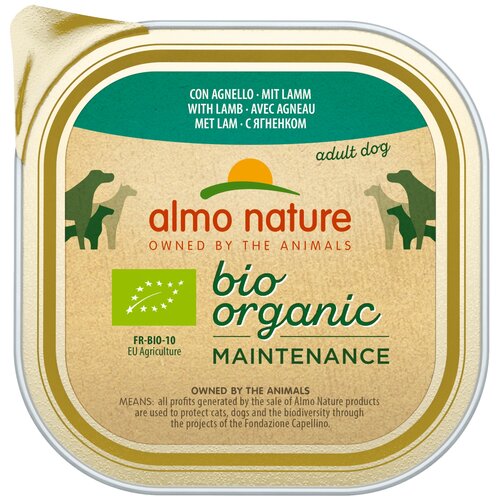 Влажный корм для собак Almo Nature Bio Organic, ягненок 1 уп. х 1 шт. х 300 г нож для очистки апельсинов menu витамин пластик