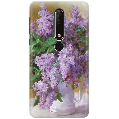 фото Cиликоновый чехол на nokia 6 / нокиа 6 с принтом "букет сирени" gosso