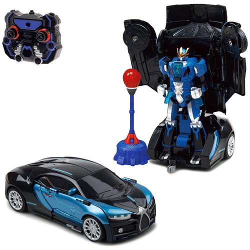 робот трансформер jia qi troopers fierce черный Робот-трансформер Jia Qi League of Autobot Heroes Спорткар TT685, черный/синий