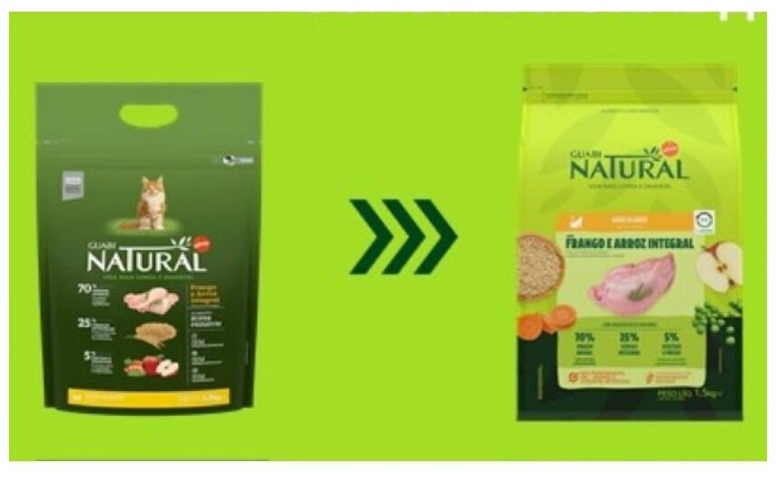 Guabi Natural Kitten сухой корм для котят цыпленок и коричневый рис 1,5 кг - фотография № 1