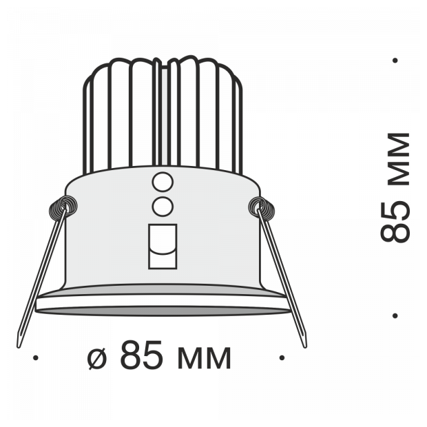 Встраиваемый светильник Maytoni Yin DL034-2-L12B - фотография № 9
