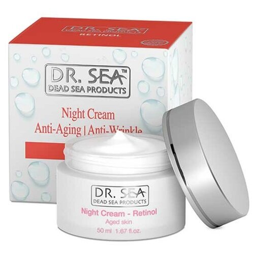 Dr. Sea Ночной крем с Ретинолом для возрастной кожи, 50 мл/ Retinol Night Cream for Aged Skin, 50мл