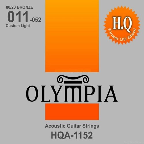 Olympia HQA 1152PB Струны для акустической гитары, Phosphor Bronze, 11-52