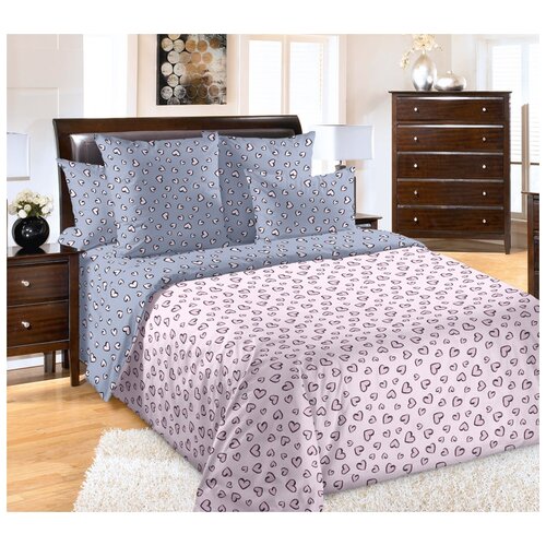 фото Постельное белье «затаив дыхание 6», сатин (2 сп с европростыней), подарочная коробка текс-дизайн