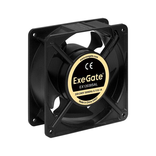 Вентилятор для корпуса Exegate EX12038SAL вентилятор evercool ec8025h12s ec8025h12s вентилятор осевой 12в ac 80х80х25мм подшипник скольжения 3000об мин 1шт