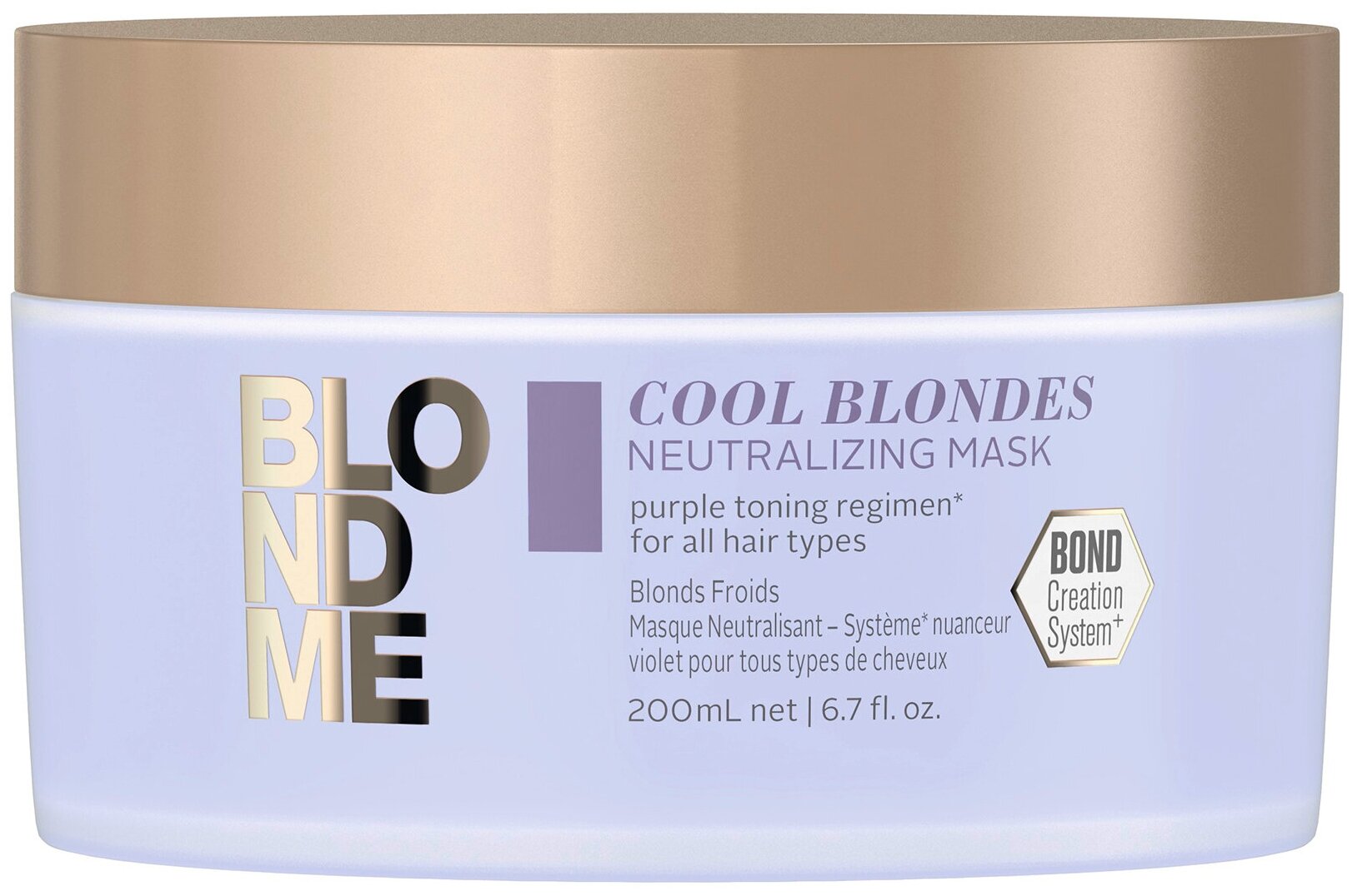 Маска для нейтрализации желтизны холодных оттенков блон Schwarzkopf Professional BlondMe Cool Blondes Neutralizing Mask 200 мл .