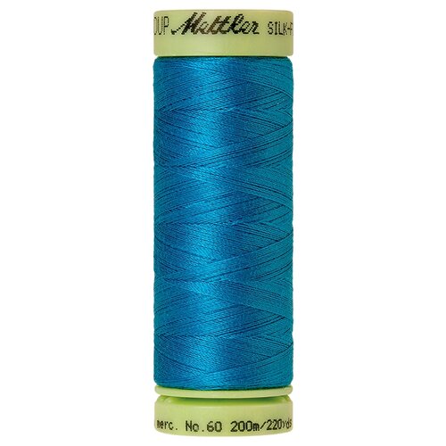 Нить для машинного квилтинга SILK-FINISH COTTON 60, 200 м 100% хлопок 0999 Carribbean Sea ( 9240-0999 ) sea pearl cotton buds 200 pcs