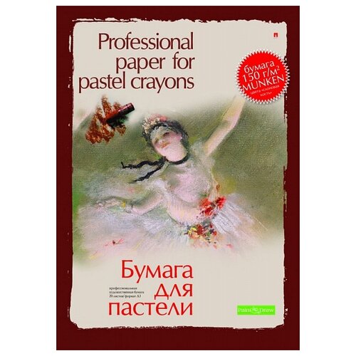 папка для пастели professional 20 листов а3 Папка Альт 42 х 29.7 см 150 г/м², 20 л. белый A3 42 см 29.7 см 150 г/м²