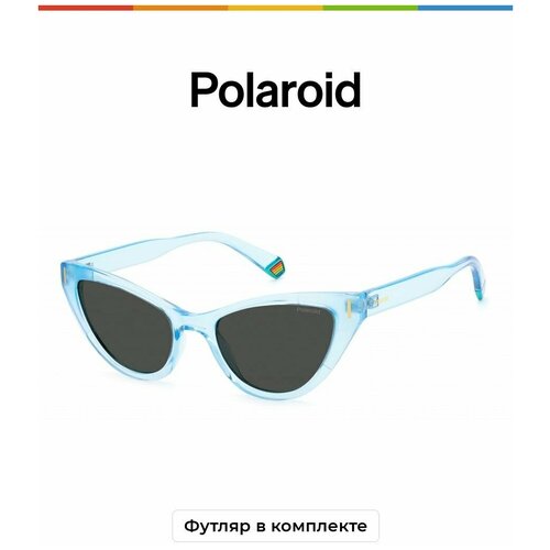 Солнцезащитные очки Polaroid, голубой polaroid pld 6113 s mvu c3