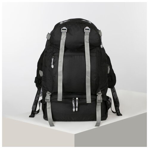 Рюкзак туристический, 65 л, отдел на молнии, 3 наружных кармана, цвет чёрный рюкзак туристический 90 л на молнии цвет чёрный