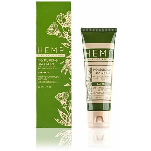 Hemp Beauty Collection Крем увлажняющий дневной для всех типов кожи SPF 15, 50 мл