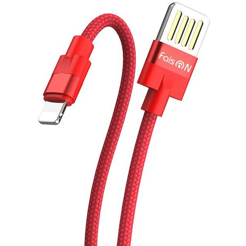 Кабель USB - 8 pin FaisON HU55 Outstanding, 1.0м, 2.4A, цвет: красный