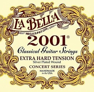 Струны для классической гитары La Bella 2001EH 2001 Extra Hard 30-44, La Bella (Ла Белла)