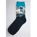 Разноцветные носки унимекс с картиной Винсента Ван Гога - Звездная ночь 36-43 размер