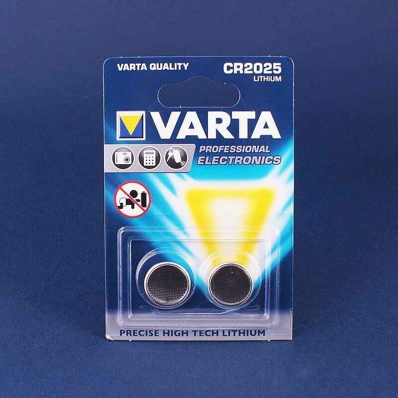 батарейка VARTA ELECTRONICS CR 2025 блистер 2шт - фото №7