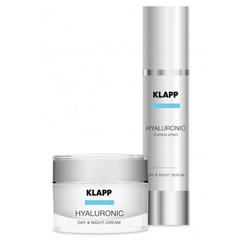 Klapp Набор Hyaluronic Face Care Set Набор (крем, 50мл + сыворотка, 50мл) для лица klapp крем гиалуроник день ночь daу