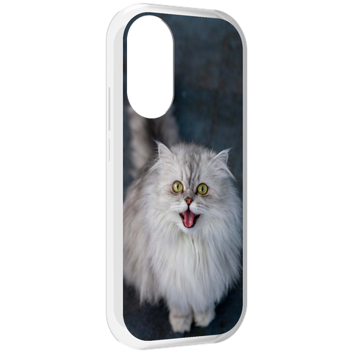 Чехол MyPads порода кошки британская длинная для Honor X7 задняя-панель-накладка-бампер