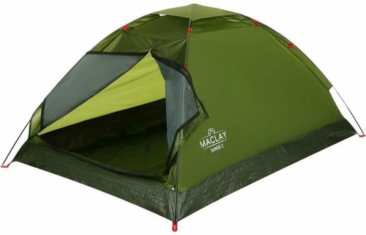 Палатка туристическая Maclay SANDE 2, р. 205х150х105 см, 2-местная, однослойная