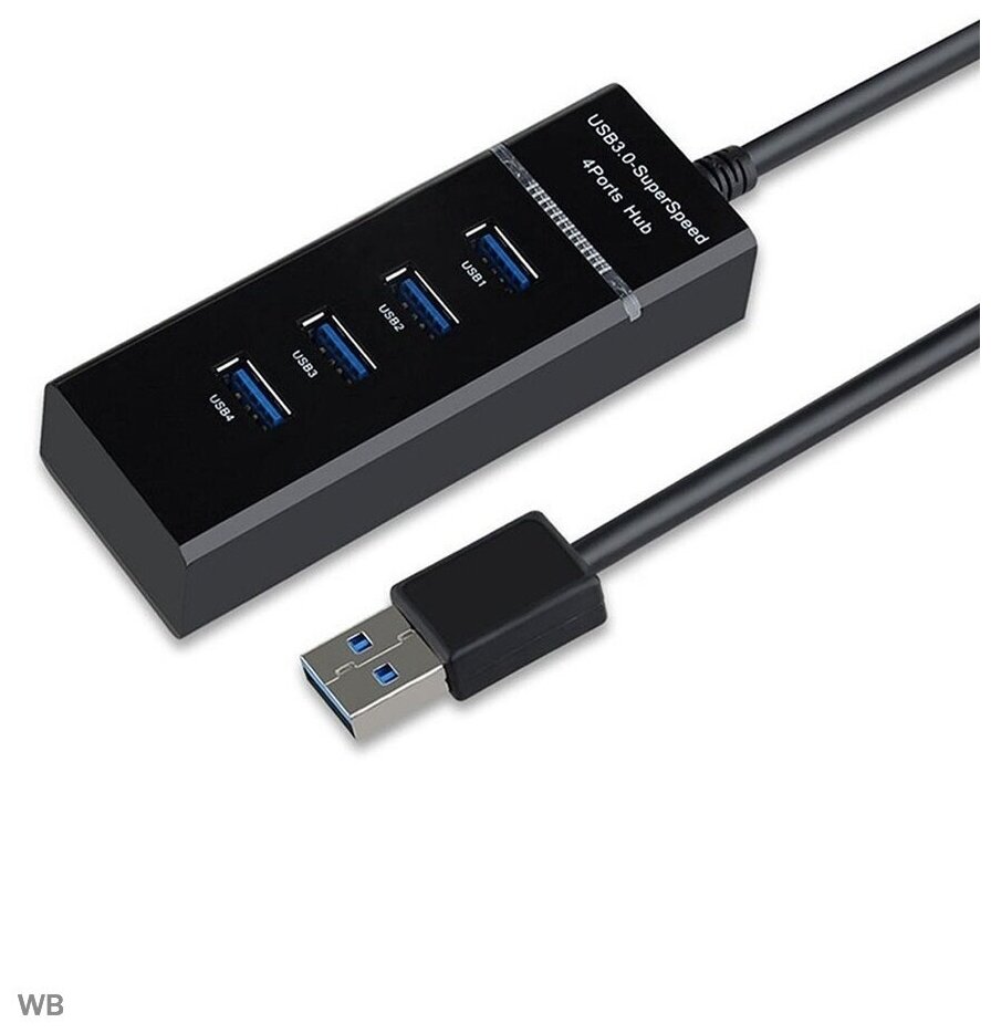 USB HUB 30 ХАБ Разветвитель 4 порта 12 метра