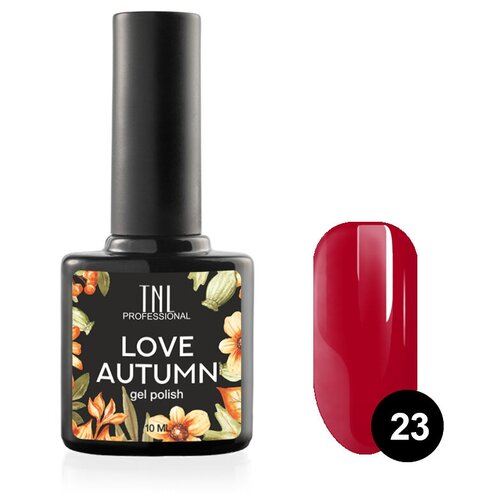 TNL Professional Гель-лак Love Autumn, 10 мл, 10 г, №23 - красный гель лак 23 красный love autumn 10 мл tnl