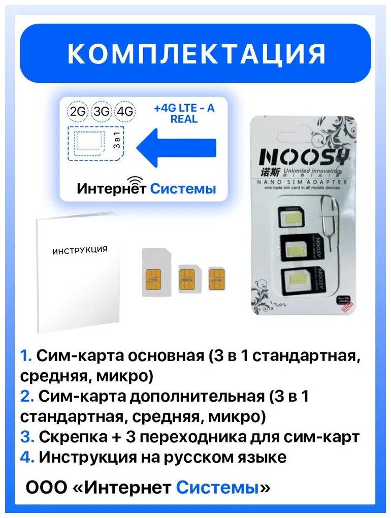 Интернет без ограничений + 2я сим карта в подарок! для Роутеров Модемов всего за 690р/мес Безлимитный Интернет (в любой сети) для раздачи Wi-Fi