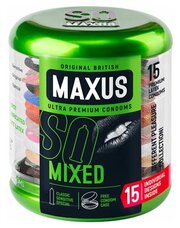 Презервативы в металлическом кейсе MAXUS Mixed - 15 шт.