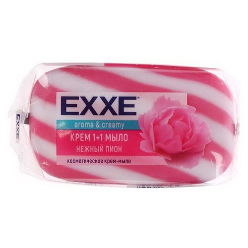 EXXE Крем-мыло кусковое Нежный пион пион, 136 мл, 80 г туалетное крем мыло exxe 1 1 нежный пион 1 шт x 80 г
