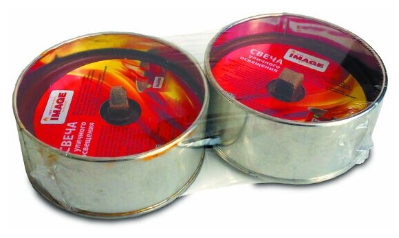 фото Набор уличных свечей 2шт 9х4см