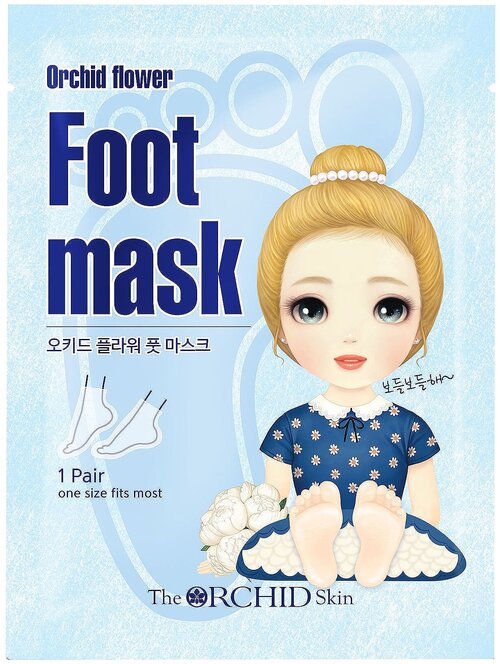 The Orchid Skin Маска-носочки Orchid flower Foot mask sheet, 18 мл