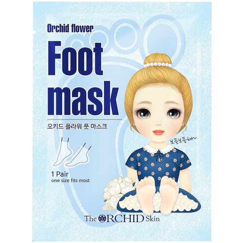 The Orchid Skin Маска-носочки Orchid flower Foot mask sheet, 18 мл