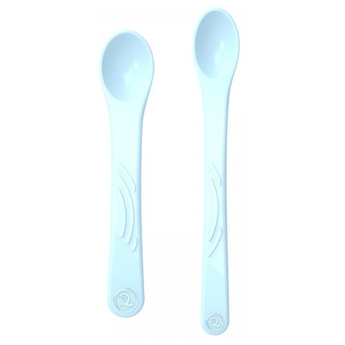 Ложки Twistshake для кормления Feeding Spoon с 4 мес. 2 шт. пастельный синий