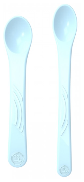 Ложки для кормления Twistshake (Feeding Spoon) в наборе из 2 шт. Пастельный синий (Pastel Blue). Возраст 4+m. Арт. 78190