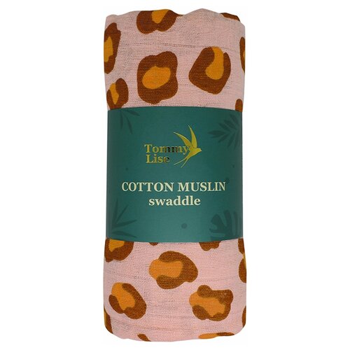 муслиновая Leopard 120х120 Blue