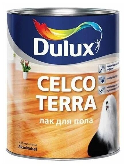 Лак Dulux Celco Terra 90 алкидно-уретановый бесцветный 1 л