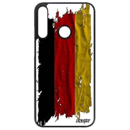 фото Чехол для мобильного p40 lite e, "флаг германии на ткани" страна государственный utaupia