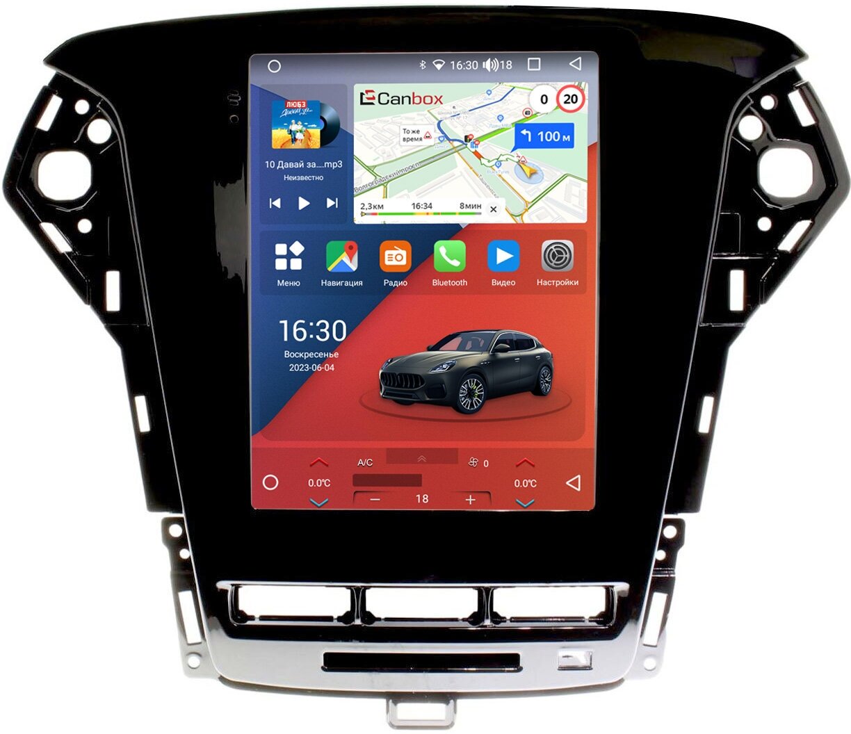 Штатная магнитола Ford Mondeo 4 (2010-2014) Canbox H-Line (Tesla) 9.7" 4/32 5621-FR139A Android 10 (4G-SIM, DSP, QLed)