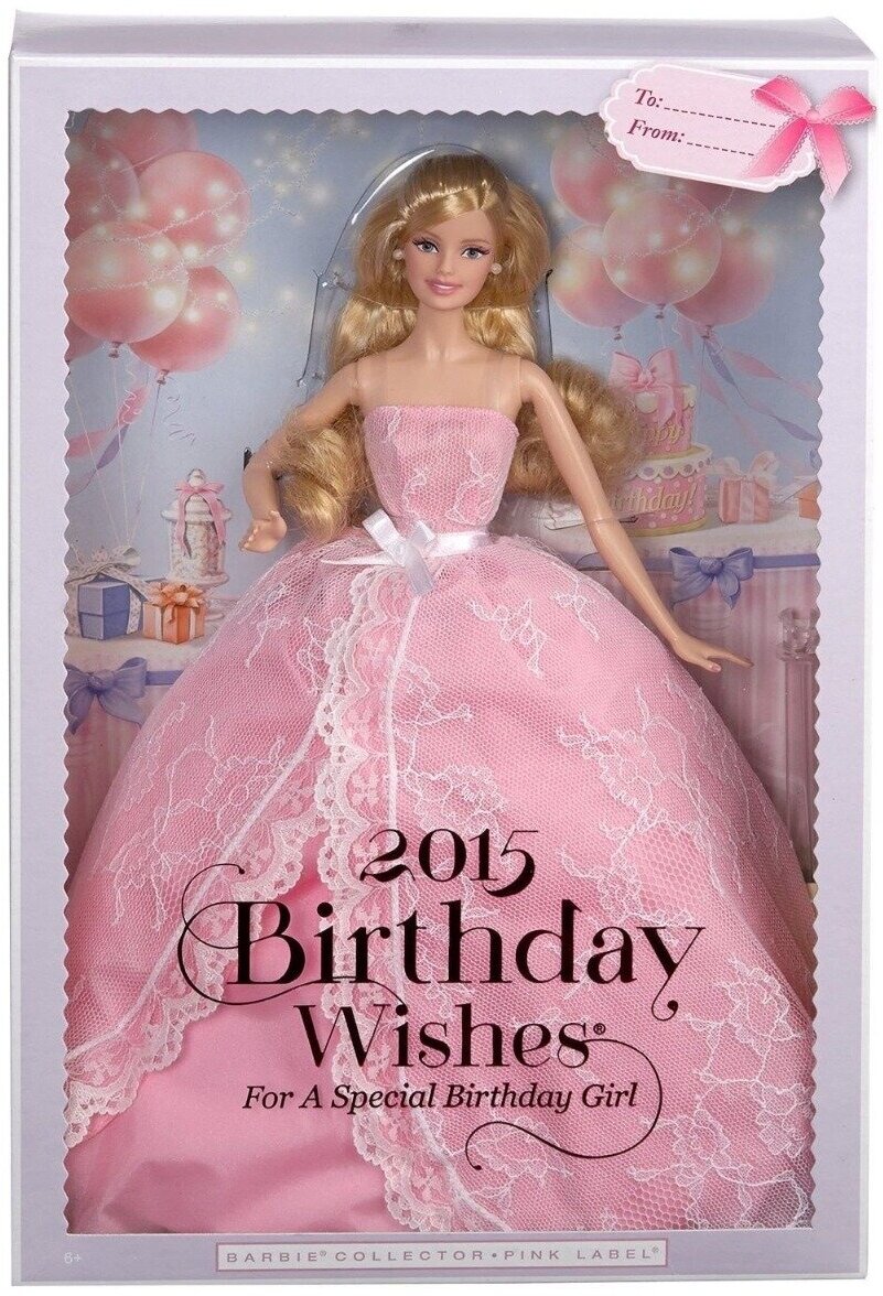 Кукла Барби Коллекционная Пожелания ко дню рождения Барби 2015 / Barbie Birthday Wishes 2015 CFG03 Mattel — купить в интернет-магазине по низкой цене на Яндекс Маркете