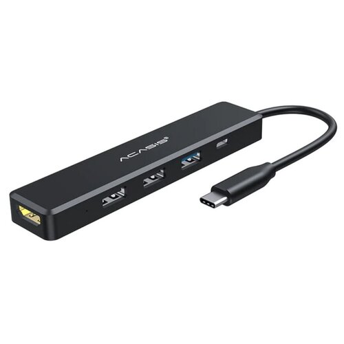 Хаб Acasis CM070 5 в 1 Type-C HUB to 4K HDMI + USB 3.0 + 2 x USB 2.0 + PD, черный