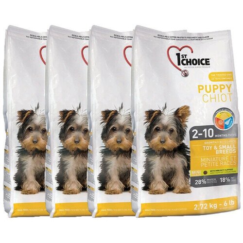 1ST CHOICE корм для щенков миниатюрных и мелких пород 2,72кг, курица х 4 шт.