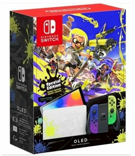 Игровая приставка Nintendo Switch OLED 64 ГБ, Splatoon 3 Edition