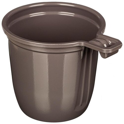 Чашка одноразовая пластиковая 200 мл коричневая 50 штук в упаковке Upax unity