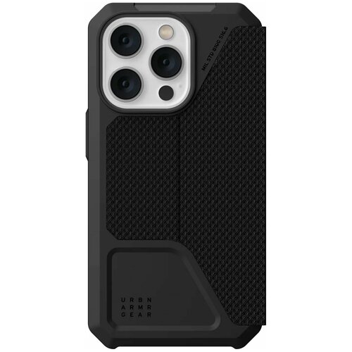 чехол uag для iphone 14 pro max monarch pro kevlar for magsafe kevlar black 114031113940 Чехол UAG для iPhone 14 Pro - Metropolis - Kevlar Black - 114046113940