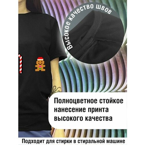 фото Футболка будь на стиле, хлопок, размер s, черный