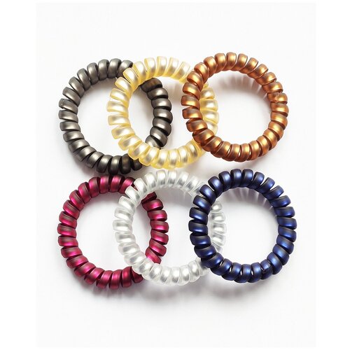 фото Комплект резинок для волос пружины 6 шт, 6 цв fashion jewelry
