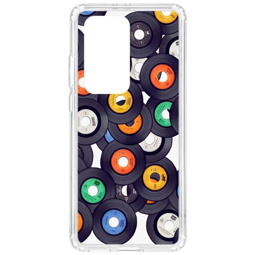 фото Чехол на huawei p40 pro+ kruche print виниловые пластинки