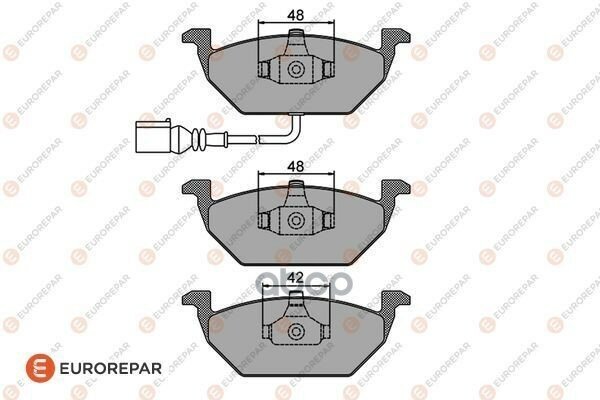 Колодки Тормозные Дисковые Audi A2/A3 96> Seat Ibiza Iv/Leon /Toledo Ii/Iii 99> Skoda Fabia 99> EUROREPAR арт. 1617254080